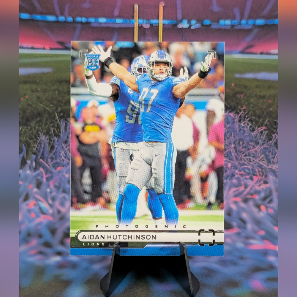 2022 Panini Chronicles Photogenic Aidan Hutchinson #PH-42 RC LIONS Rookie